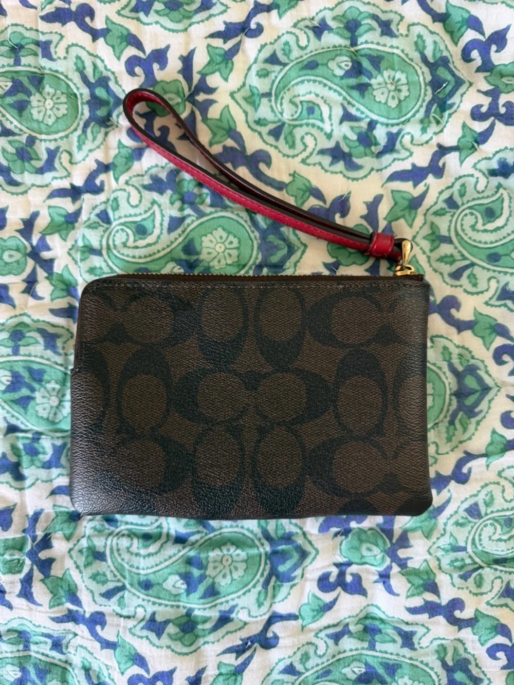 Coach Signature Wristlet - Picture 2 of 3